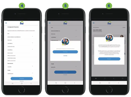 Pasos 4-6 del retiro